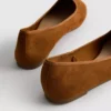 Zamszowe płaskie buty