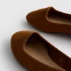 Zamszowe płaskie buty