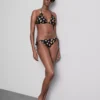 Zestaw 2 szt. topów bikini z nadrukiem w trójkąty