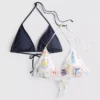 Zestaw 2 trójkątnych staników bikini
