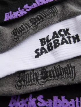 Zestaw 3 par czarnych skarpetek Sabbath