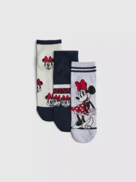 Zestaw 3 par skarpetek do kostek z Minnie Mouse firmy Disney