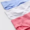 Zestaw 3 sztuk bezszwowych mini majtek z marszczeniem