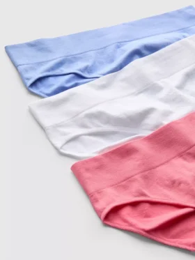 Zestaw 3 sztuk bezszwowych mini majtek z marszczeniem