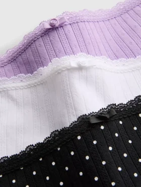 Zestaw 3 sztuk bezszwowych mini szortów typu boyshorts
