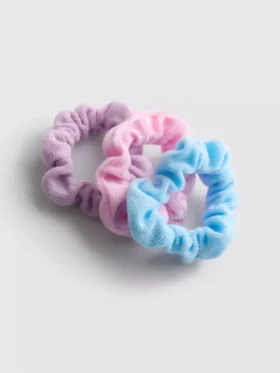 Zestaw 3 sztuk gumek do włosów z frotte