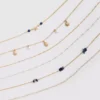 Zestaw 6 łańcuszków typu choker
