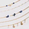 Zestaw 6 naszyjników typu choker z motywami morskimi